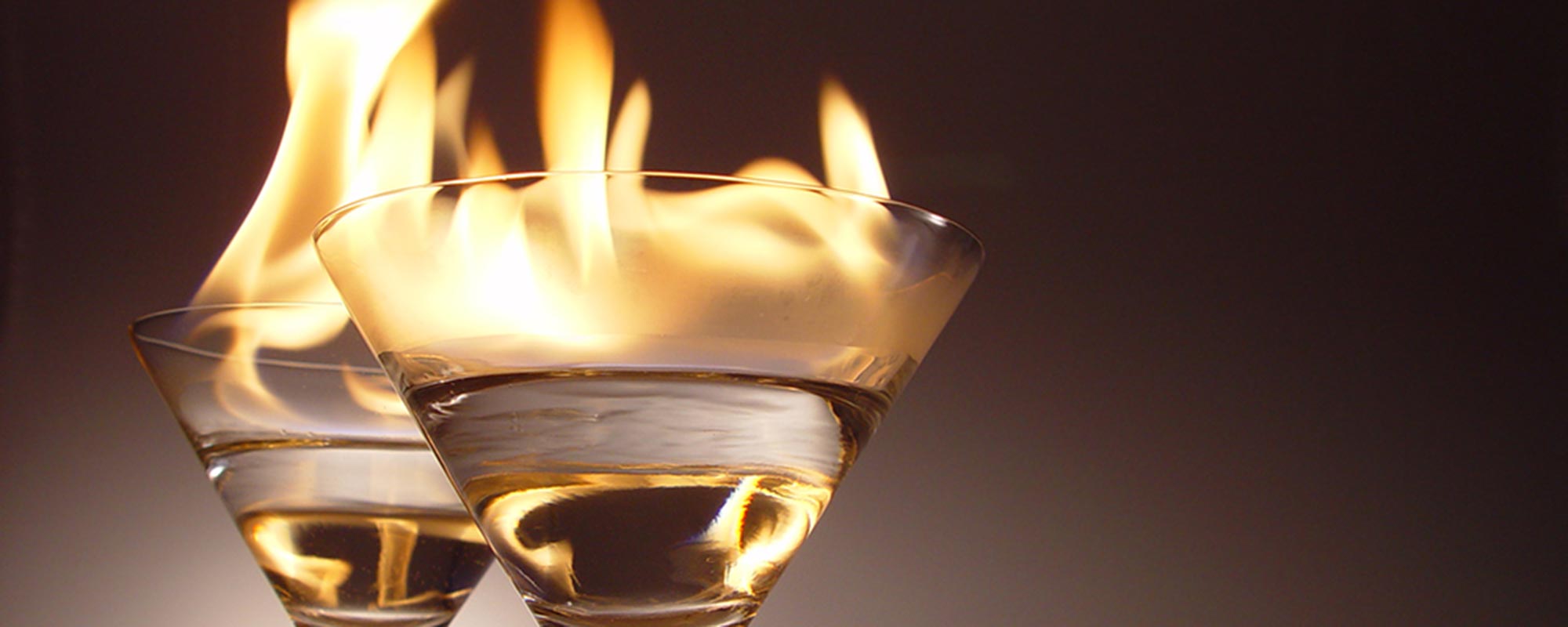 photo of drinks on fire