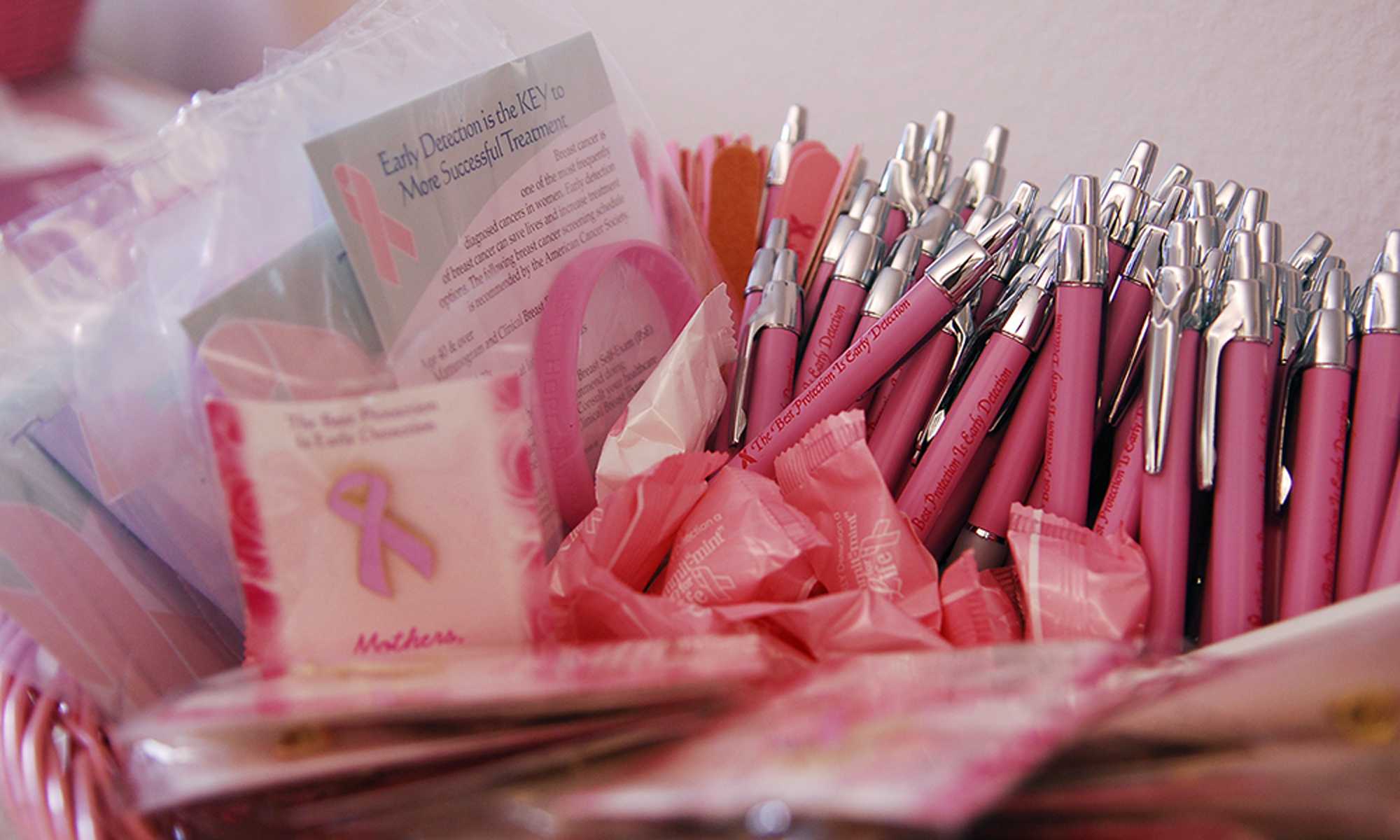 photo of breast cancer awareness material